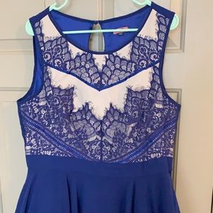Chi Chi London blue lace dress